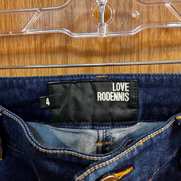 Love Rodennis Women's Jeggings Size 4 Dark Wash Lightly Distressed Jean Leggings - Picture 4 of 9